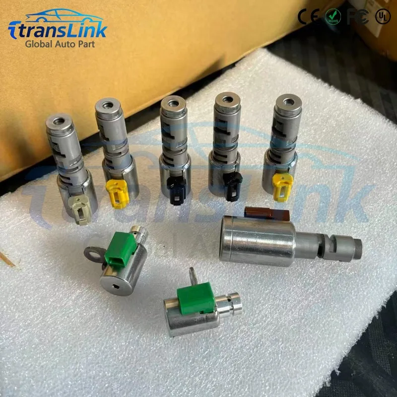 09G OEM TF-60SN Automatic Transmission Valve Body Solenoids Fits For Audi VW Golf Passat Toura 8PCS perfectly compatible