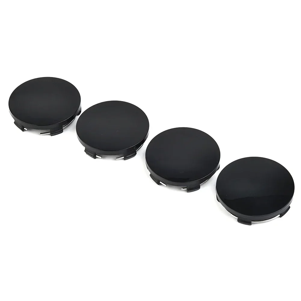 Wheel Hub Center Cap Cover Parts Truck Parts 4pcs 60mm ABS Accessories Appearance Auto Black Silver Decoration