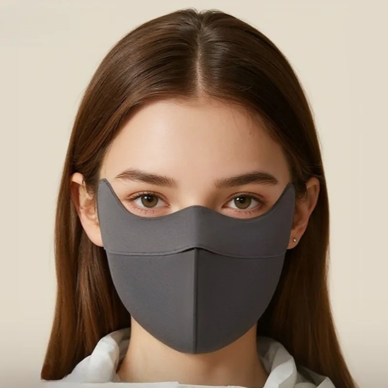 قناع دافئ للخريف والشتاء قابل للتنفس ثلاثي الأبعاد سميك للنساء لركوب الدراجات مقاوم للرياح ومقاوم للبرد ومضاد للتجمد #2