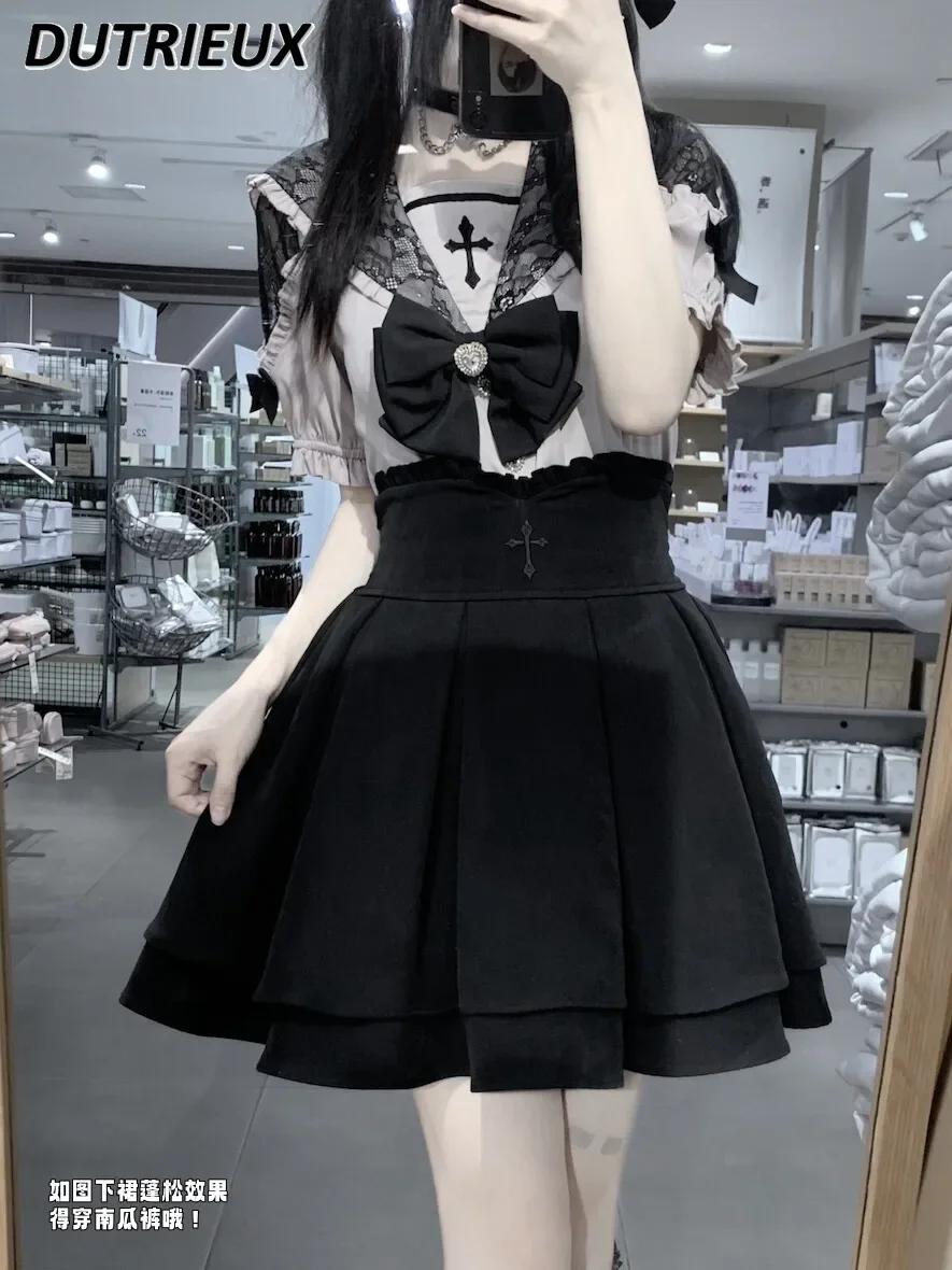 

Japanese Style Mine Series Mass-Produced High Waist-Tight Casual Skirts for Women 2024 New Summer Solid Color Short Skirt