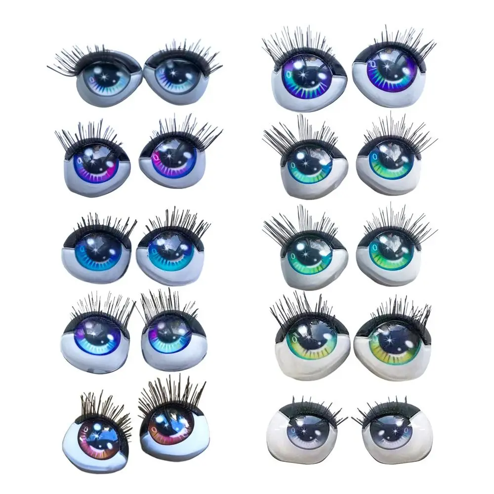 Multi-Color DIY Toy Accessories Doll Eyes Eyelashes Face Eyes 3D Eyes