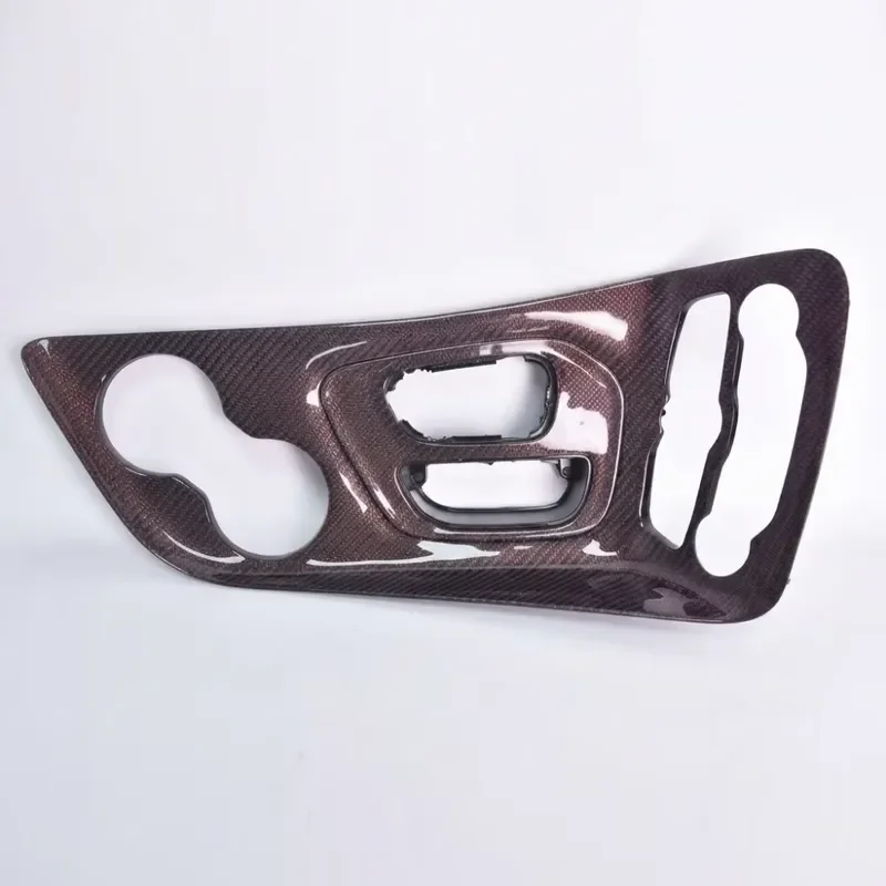 TUONI Forged Carbon Fiber Center Console Instrument Interior Trim Three-Piece Kit Non-Destructive for Challenger SRT