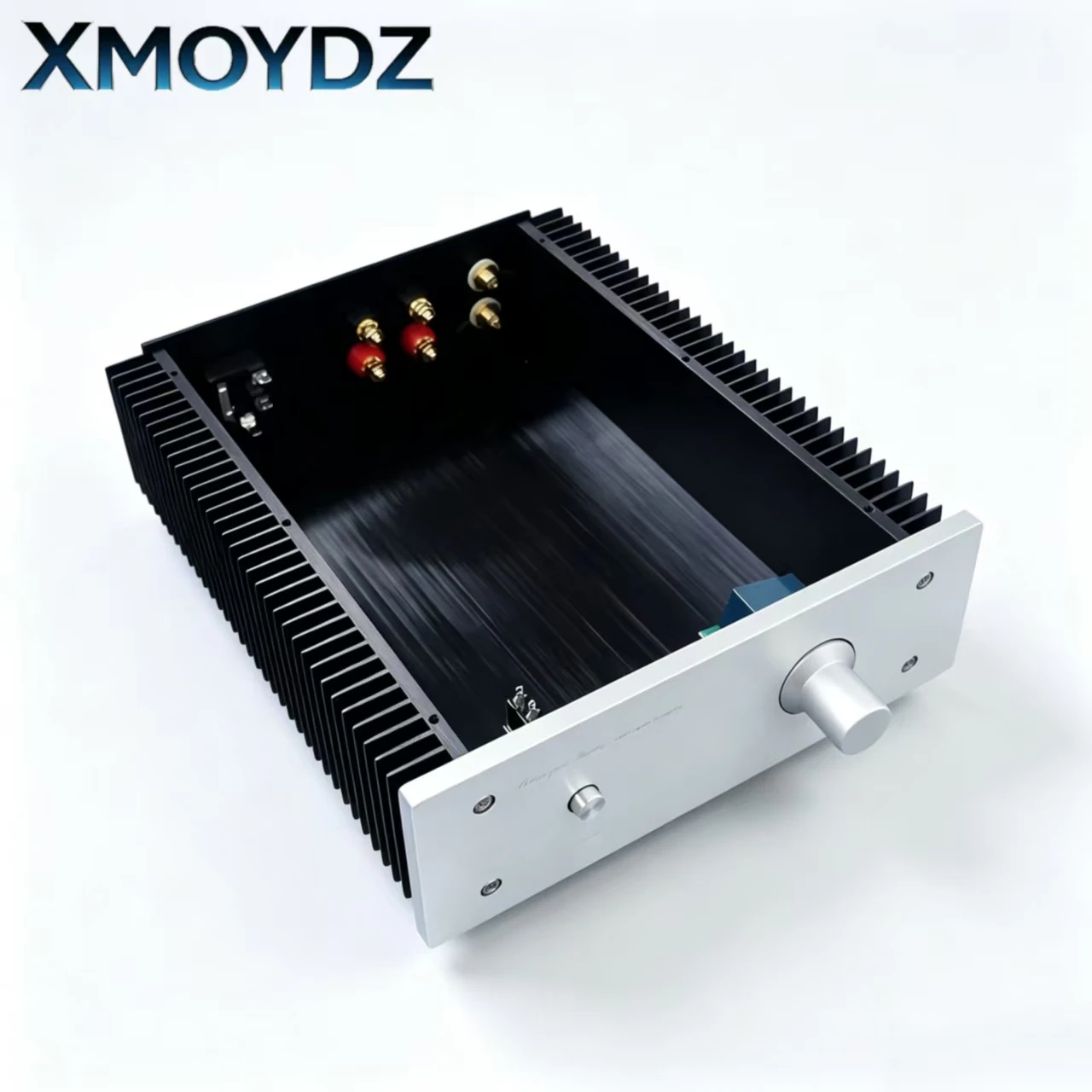 All Aluminum Amplifier Chassis Dual Side Cooling 212*70*257mm Brushed Anodized HiFi Power Amp Preamplifier DAC DIY Case Shell