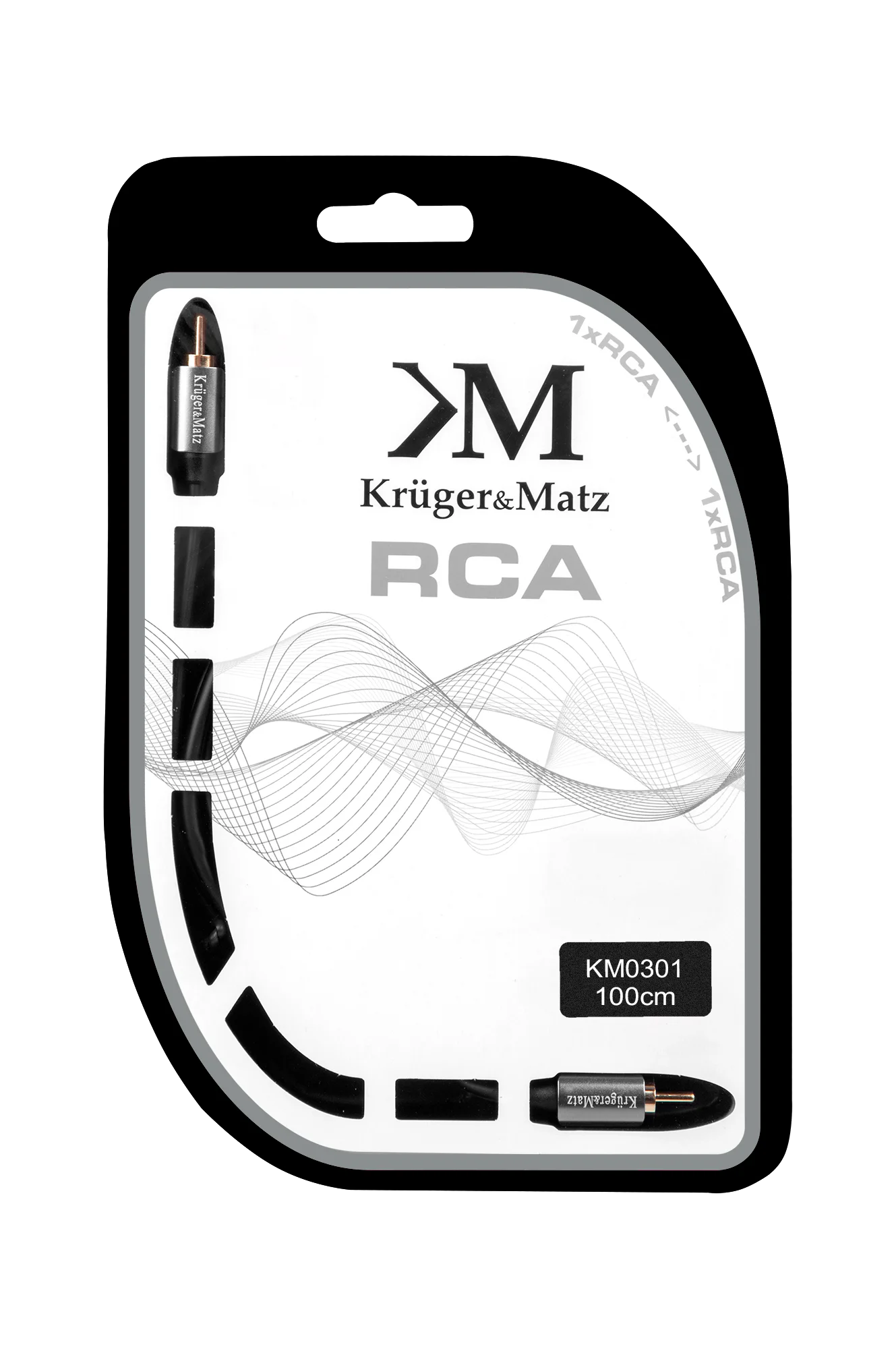 1RCA-1RCA 1.0m Kruger & Matz Cable