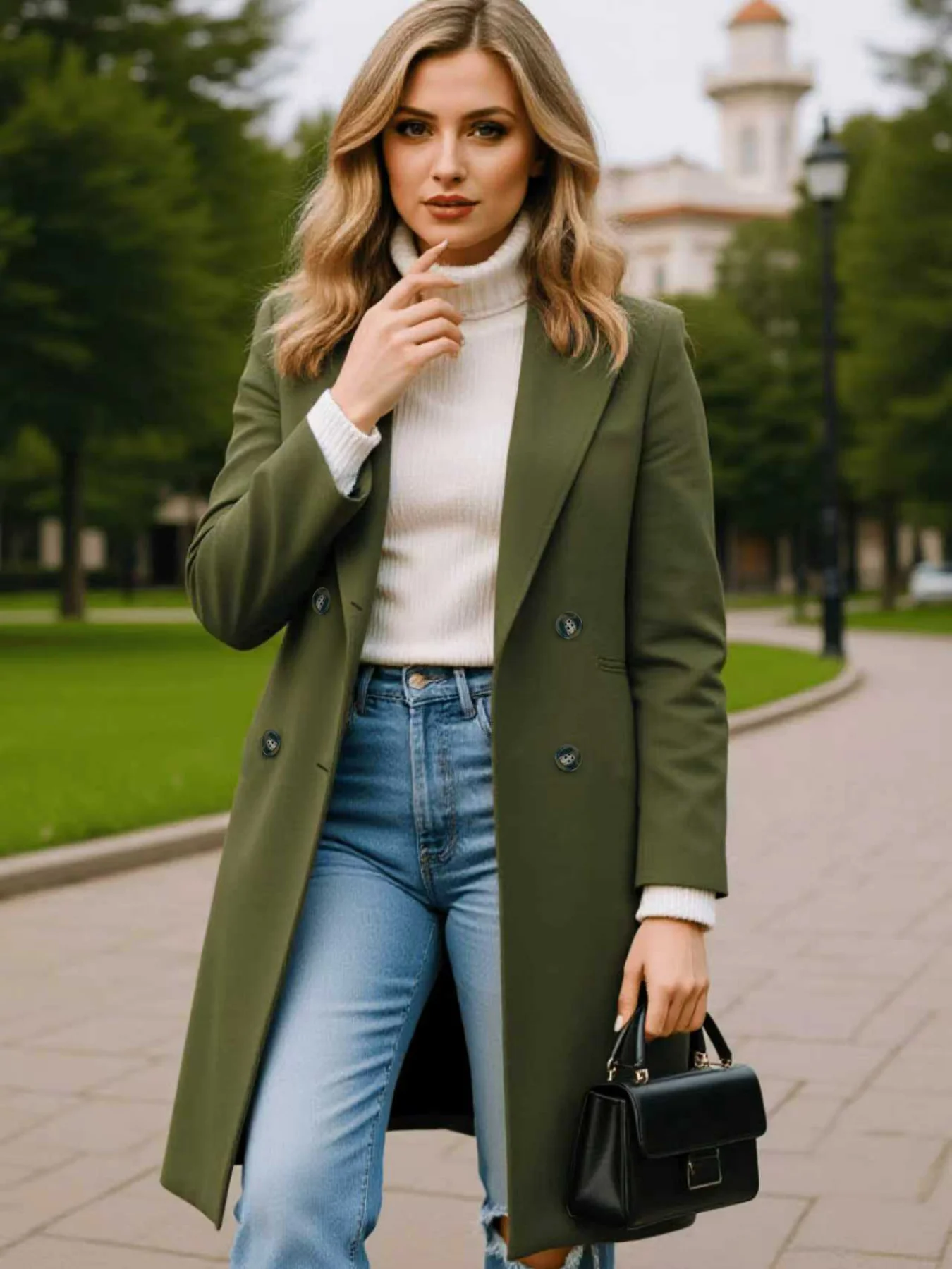 レディースウールコート 秋冬ファッション プラスサイズ アウターウェア 多色選択可能 ダブルブレスト 暖かいジャケット ウールコート