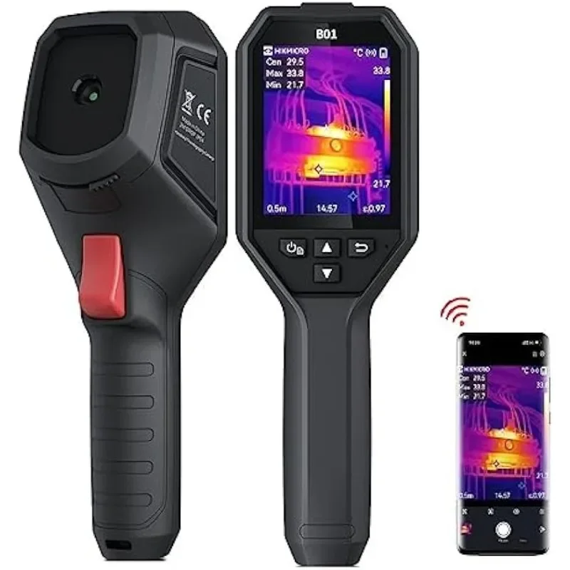 B01 Thermal Camera 256 x 192 IR Resolution, 25Hz Refresh Rate, Thermal Imaging Camera with WiFi, 3.2