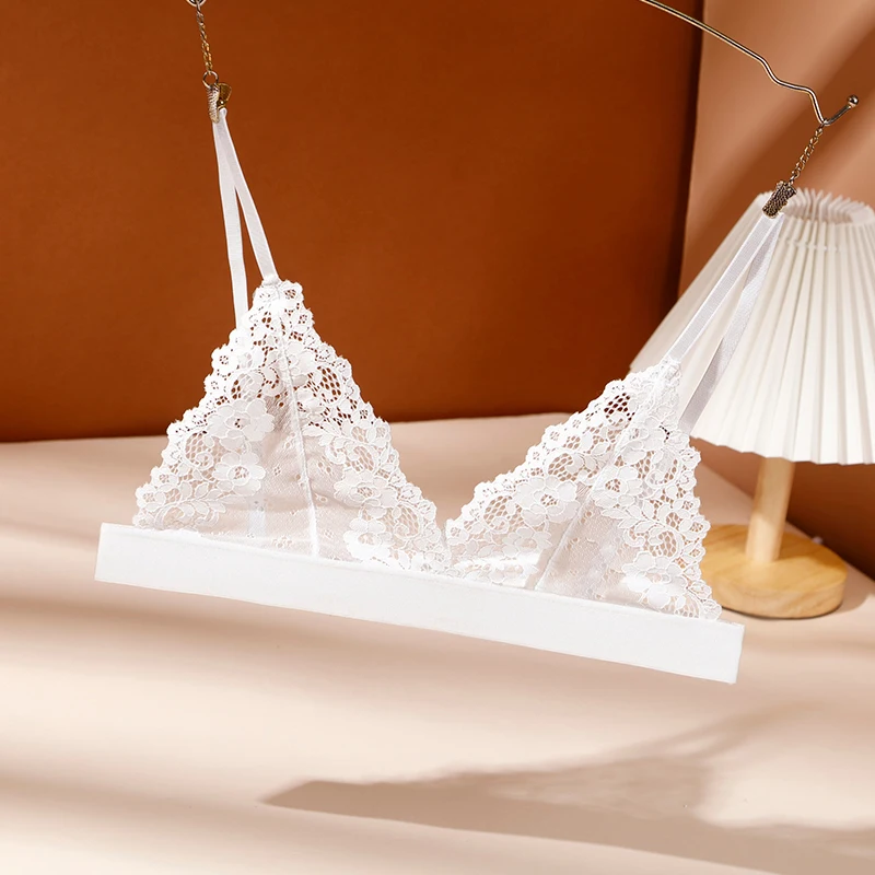 Women's Lace Bralette, Sexy Thin Transparent Bra
