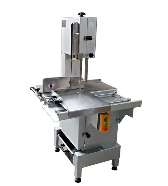 Aluminum Bone Saw Machine Semi Automatic Electric Frozen Meat Cutting Saw Bone Meat Band Cutting Machine