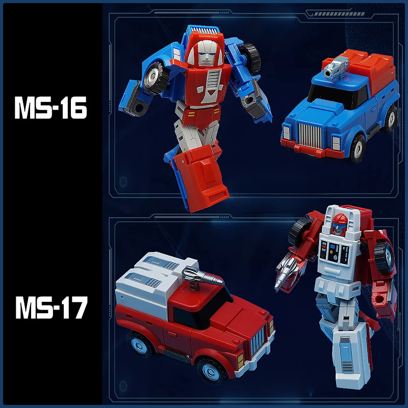 MechanicToy MFT MS-16 MS16 Rocke Gears MS-17 MS17 Spiale G1 10CM Mini Action Figure Transformation Robots Toys