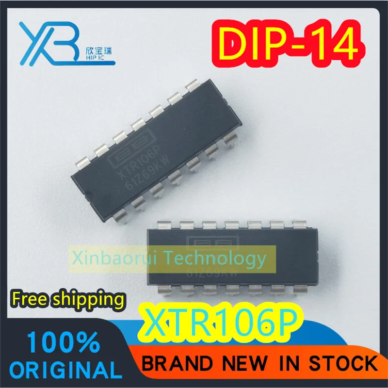 

(1/20pieces) XTR106P XTR106A XTR106 DIP-14 Current Transmitter Sensor and Detector IC Electronics Free Shipping