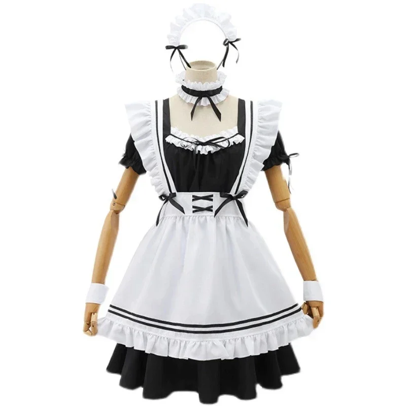 Cosbao-Disfraces de sirvienta Lolita para niñas y mujeres, uniforme de Cosplay de sirvienta encantadora, espectáculo de animación, traje japonés, color negro, 2021