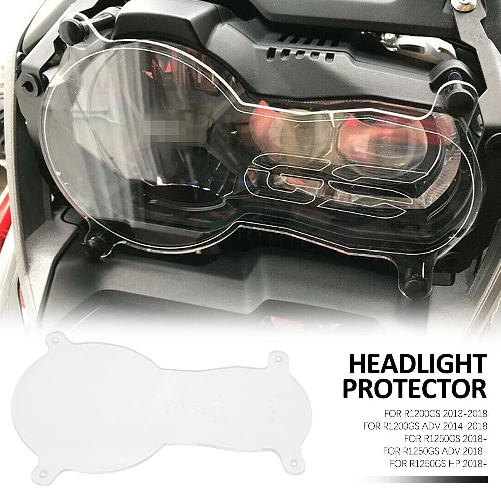 Acrylic For BMW R1200GS R1250GS R 1250 GS LC Adventure 2013 - 2023 Motorcycle Headlight Protector Light Cover Protective Guard