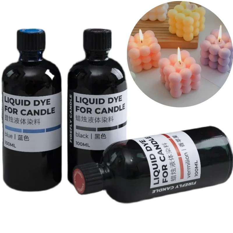

100 мл высококонцентрированная жидкая краска для свечей, для изготовления ароматических свечей из соевого воска своими руками, сырье для окрашивания свечей