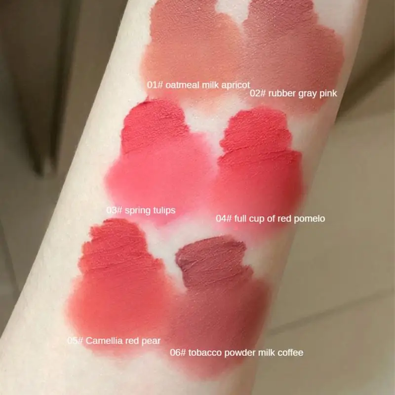 Matte Velvet Lip Gloss Korean Cosmetics Lip Mud Lipstick Waterproof Long-lasting Easy To Wear Red Lip Tint Lip Glaze Makeup