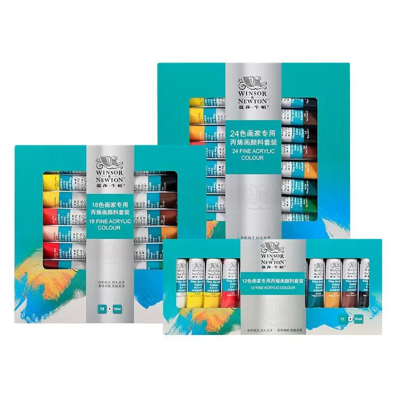 

Winsor Newton Fine Acrylic Paints Set Professional Acrylic Pigments for Student Artist Hand Painted Wall Painting Textile Paint