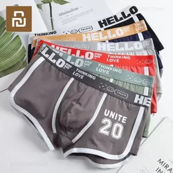 Xiaomi Huopaoshou Men's Underwear Boxer Shorts Panties Cotton Boxers Sports Comfort 3 Colors Mixing Soft Fashion Sports Casual