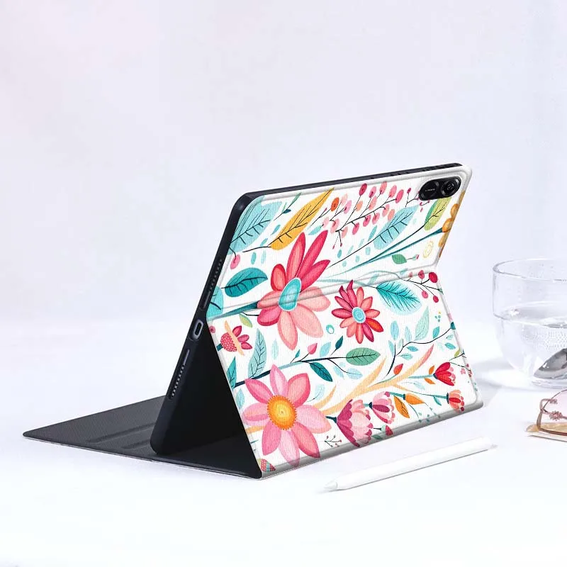 Flower Leaf Beautiful Gift For Honor Pad 8 V8 9 GT MagicPad 13 3 2 Tab MatePad Pro Air 12 X 12.6 Foldable Tablet Case