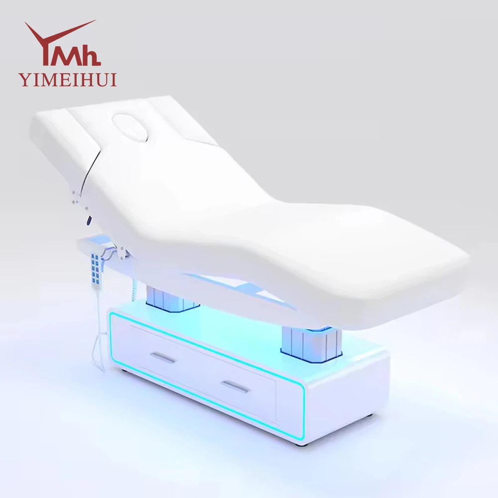 

High-end 4 Motors Electric Massage Bed Heating Function Optional Cosmetic Bed Salon Furniture Electric Chairs Beauty Bed