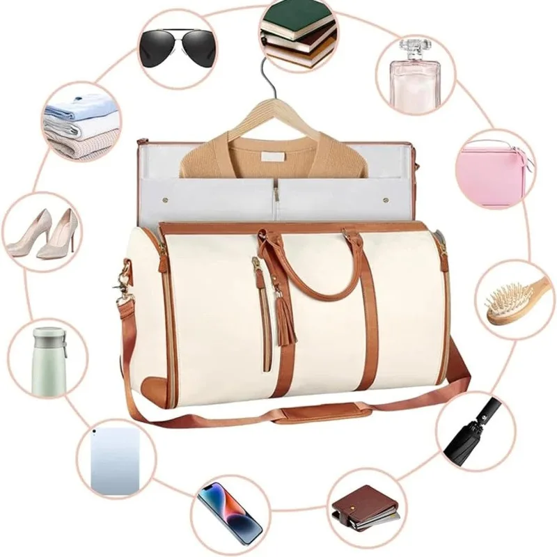 

2024 New Large Capacity Pure Color Suitcase Fashion Casual Travel Bag Women High Quality Hand Carry Luggage