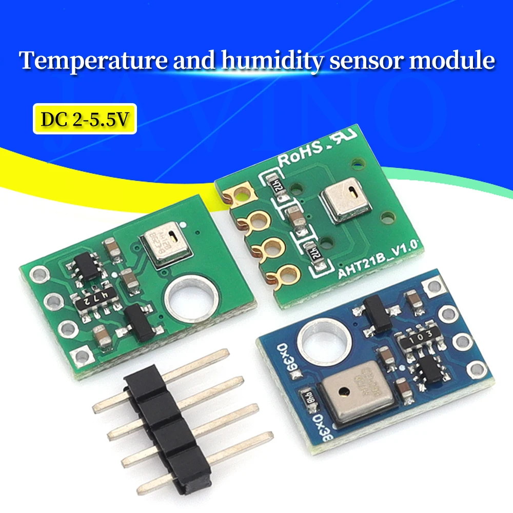 

AHT10 AHT20 AHT21 Высокоточный цифровой датчик температуры и влажности Модуль измерения I2C Связь Замена DHT11 SHT20