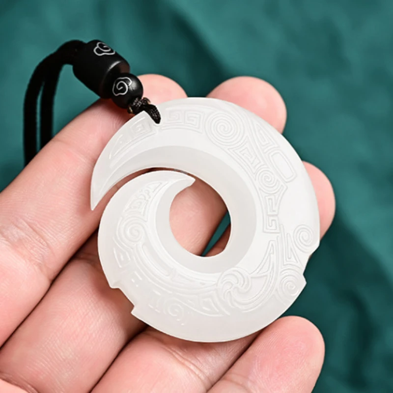 Натуральные китайские голубые бриллианты ручной работы Индивидуальные ювелирные изделия ожерелье Счастливый амулет парные сопряжения праздничный подарок