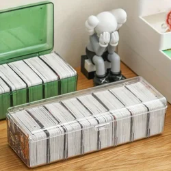 1pc Transparent Hot Trading Card Deck Box Large Capacity Container Card Organizer Storage Collectible Game Card Cases