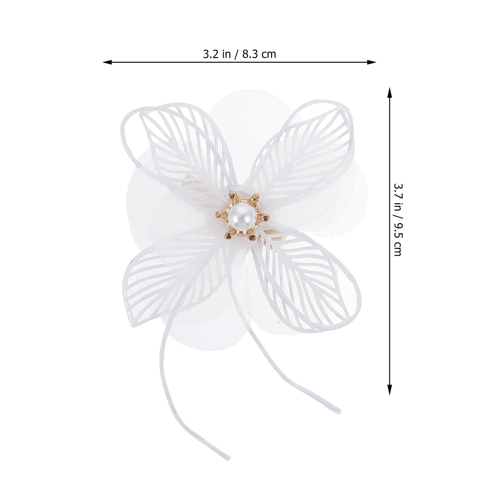 1Set Flower Hairpin White Pearl Hair Clamp Wedding Bride Elegant Ladies Hair Accessories Women Hairpin Bride Headdress
