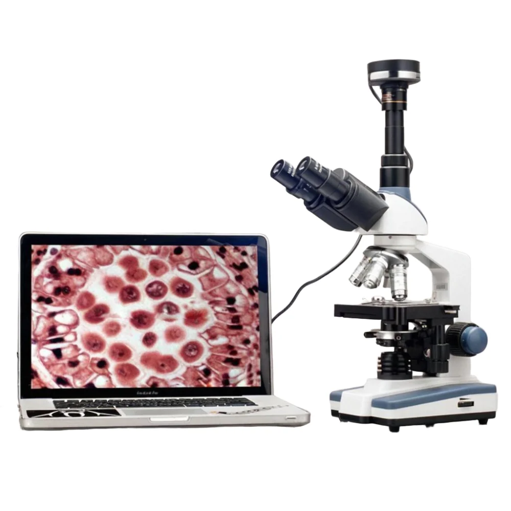 

Lab High Precision 0.002mm 40x-2500x Trinocular Microscope With Digital Camera Usb Microscopio Trinocular Biological