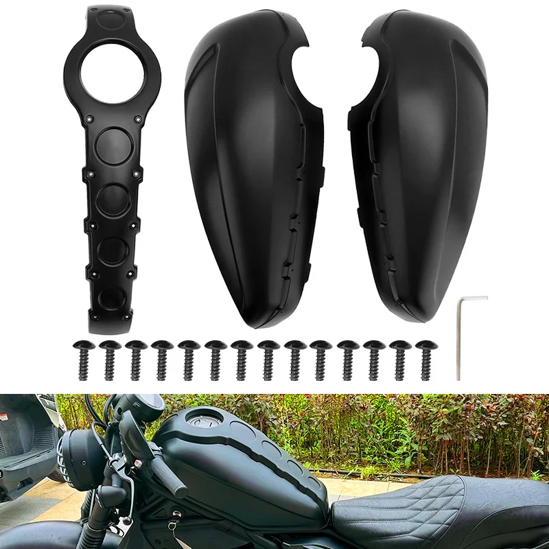 

Motorcycle ABS Plastic Fuel Gas Tank Oil Cap Cover Fairing For Honda REBEL CM 300 CMX300 2017-2023 2022 2021 2020 2019 2018