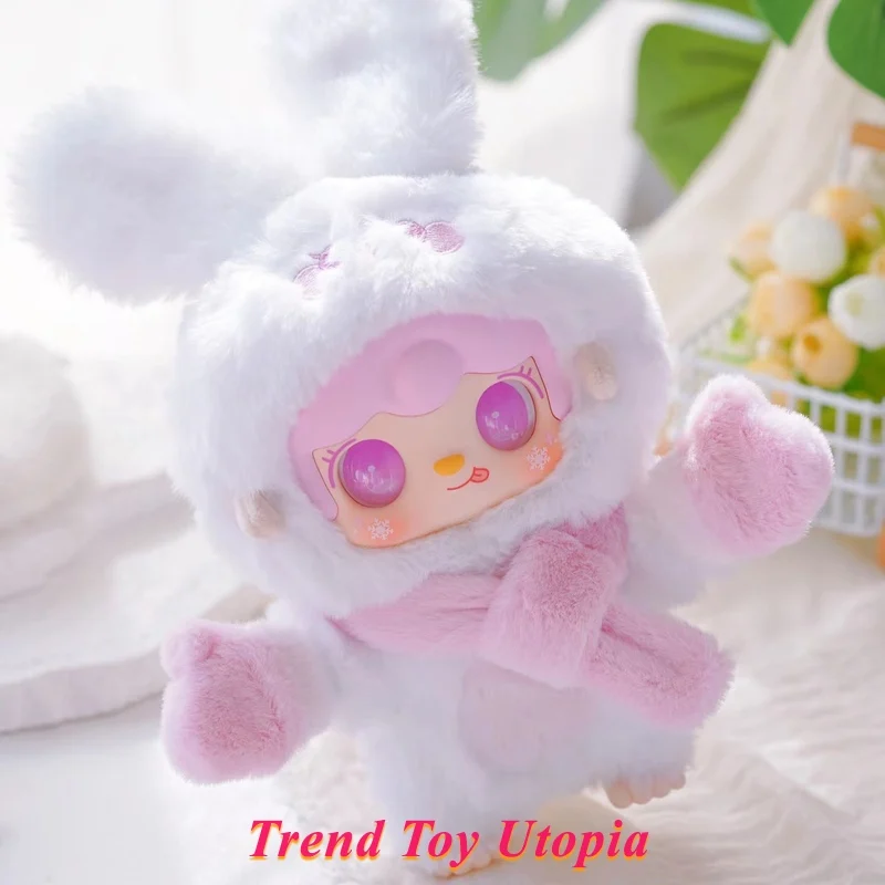 정통 스팟 산소 유키 3세대 플러시 따뜻한 토끼 시리즈 트렌디 플레이 블라인드 박스 인형 플러시 인형 여성 생일 선물