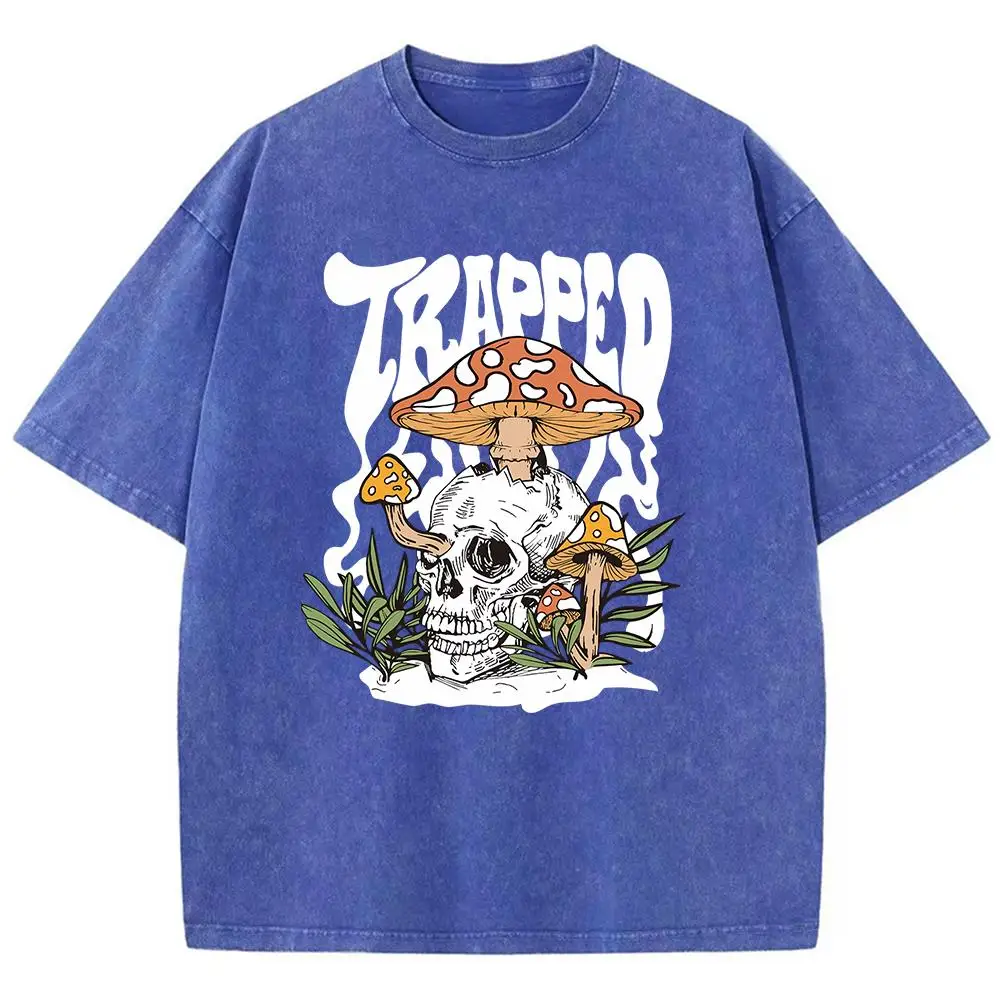 

Футболки с принтом черепа ужасов, свободная футболка, одежда для отдыха, домашняя футболка, молодежная футболка с короткими рукавами G