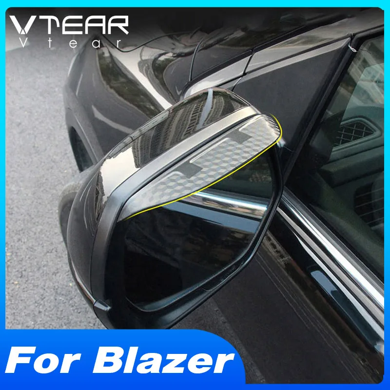 Vtear Rearview Mirror Visor Decoration Car Exterior Details Waterproof Accessories ABS Stickers Parts For Chevrolet Blazer 2022