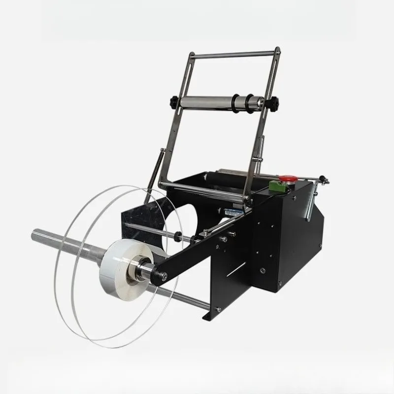 

Round bottle electric labeling machine, self-adhesive wine bottle, semi-automatic round bottle small