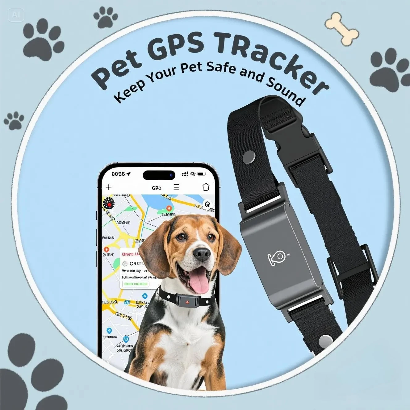 

4G GPS Pet dog Tracker Collar Real Time Tracking APP Electronic Fence Anti Lost Dog Locator