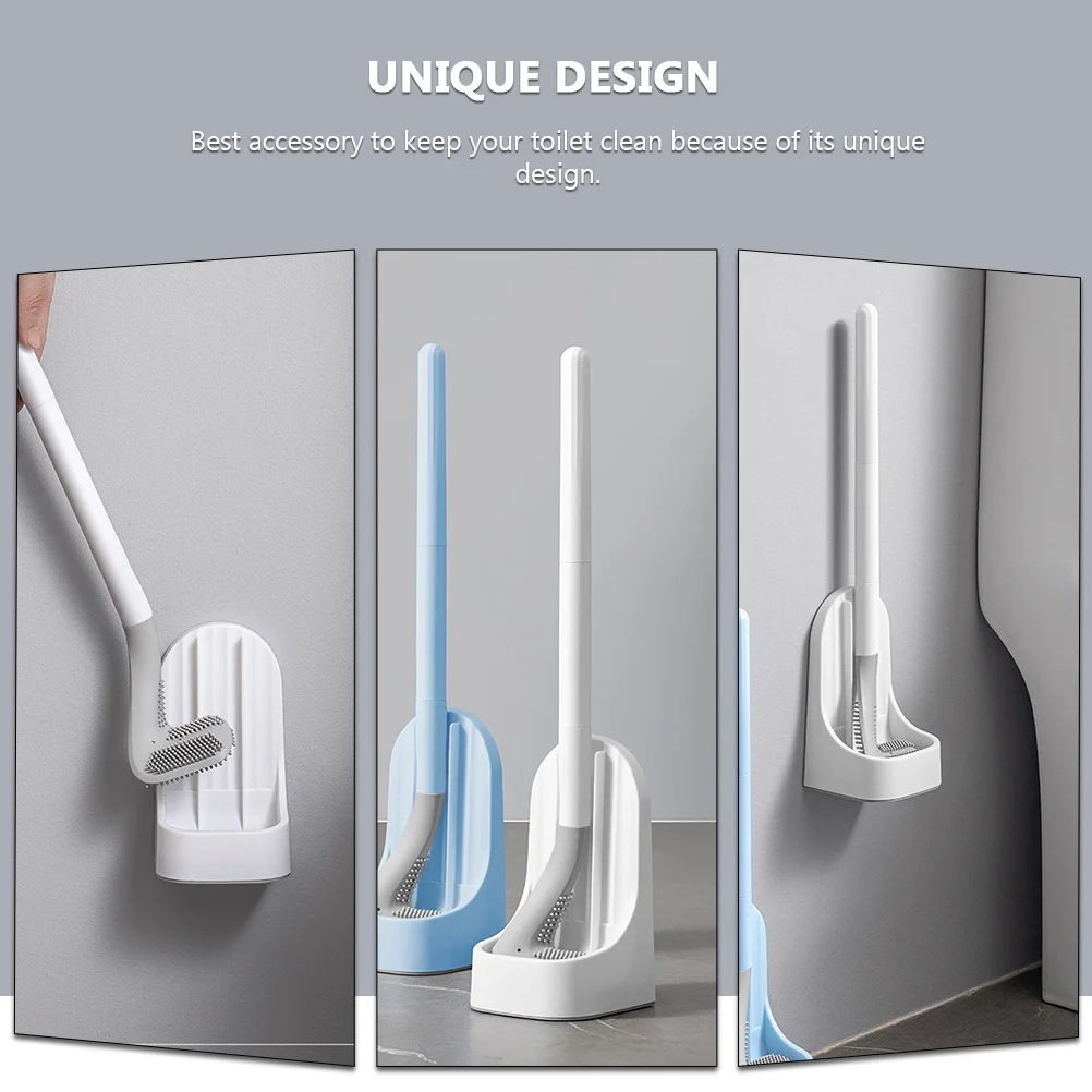 مجموعة واحدة من أدوات تنظيف فرشاة المرحاض، فرشاة حمام عالية الأداء، تصميم مدمج يناسب الحمام الصغير والسفر Rv #4