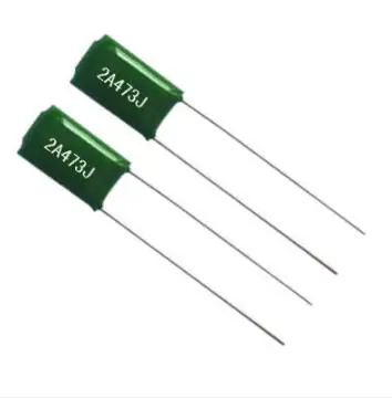 50PCS 2A473J 5mm 100V 47nF 473 2A473 Polyester Film Capacitor
