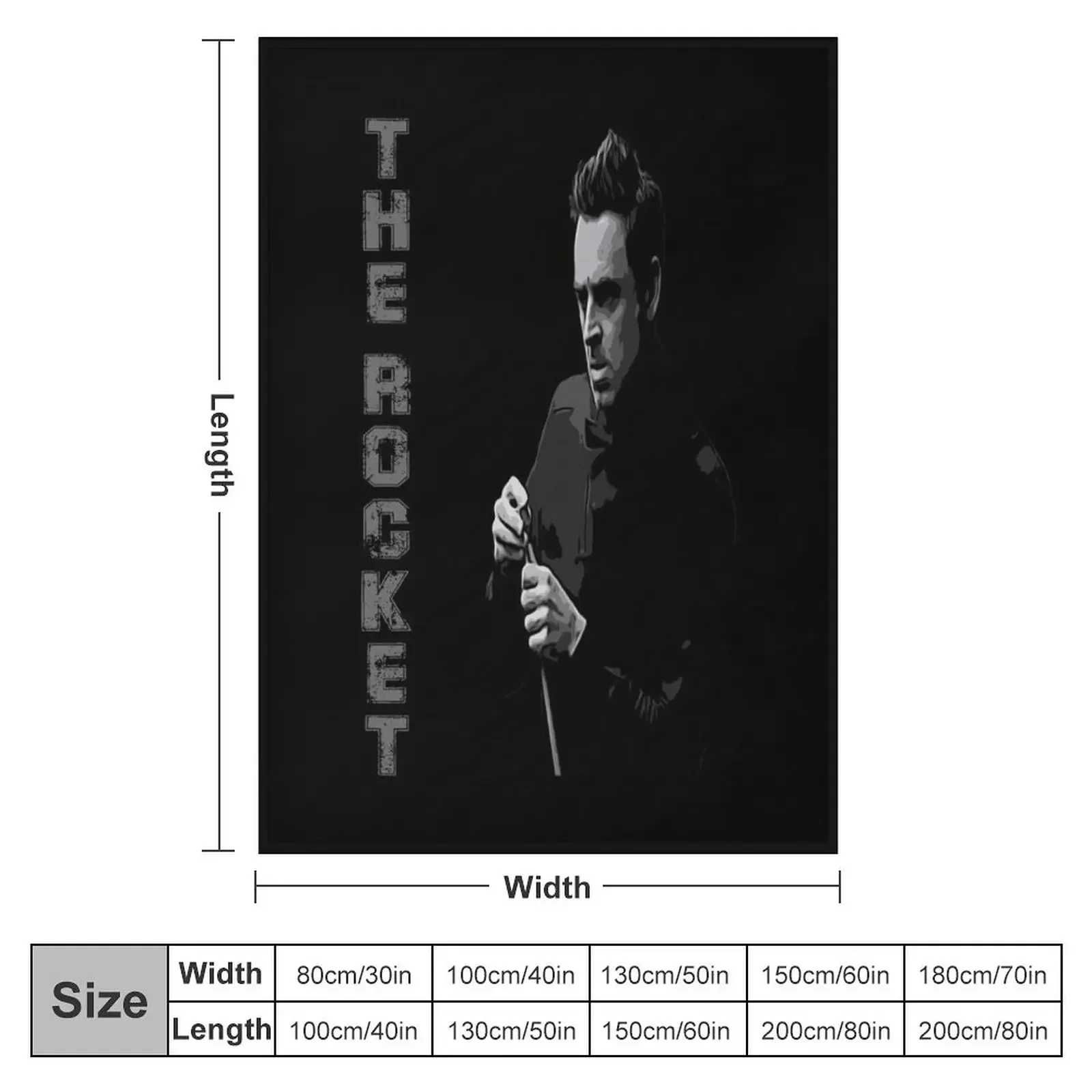 Ronnie Osullivan The Rocket Throw Blanket Baby Cute Beautifuls Large Blankets