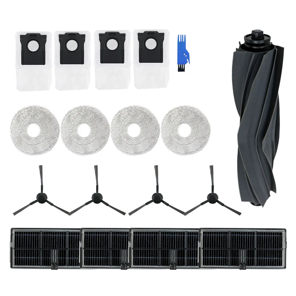 18-Piece For Dreame Robot Vacuum Accessories Including Anti-Tangle Main Brush HEPA Filter and Soft Microfibre Mop