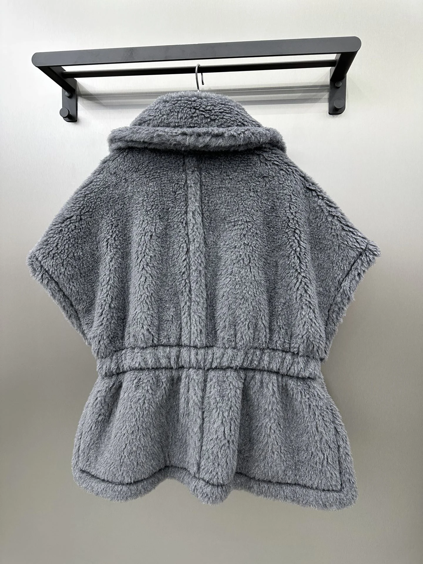 Teddy Bear Shawl Female Autumn Winter Camel Jacket Sheep Wool Coat Lapel Short Alpaca Silk High-end Fashion Jacket