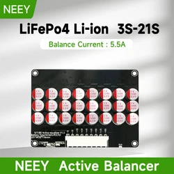 NEEY 5A Active Balancer 3S 4S 5S 6S 7S 8S 9S 10S 11S 12S 13S 14S 15S 16S 17S Lifepo4/lipo/lto Battery Energy Capacitor Equalizer