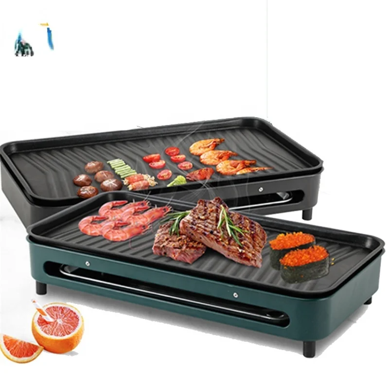 2000W Smokeless Portable Indoor Electric Bbq Grill Adjustable Height Barbecue IndoorCD