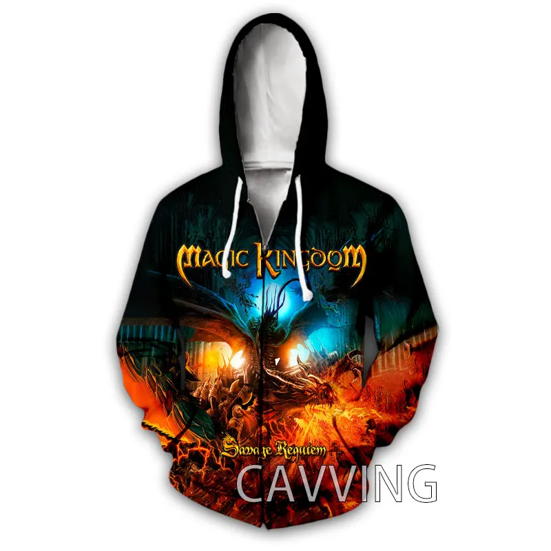 CAVVING 3D Print  Magic Kindom Rock   Zipper Hoodies Zip Up Hooded Sweatshirt Harajuku Hoodie Hip Hop Sweatshirts