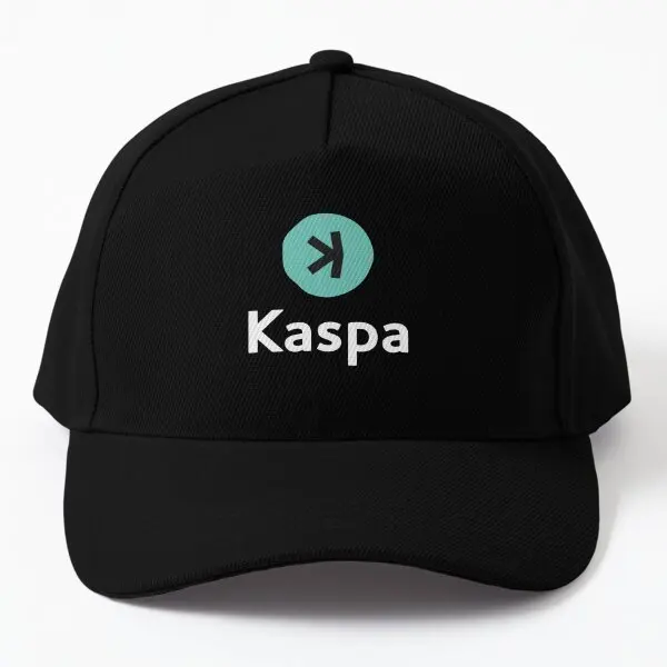 Kaspa Kas Crypto Altcoin Clean Stacked  Baseball Cap Hat Casual Printed Solid Color Snapback Women Boys Sport Casquette Black