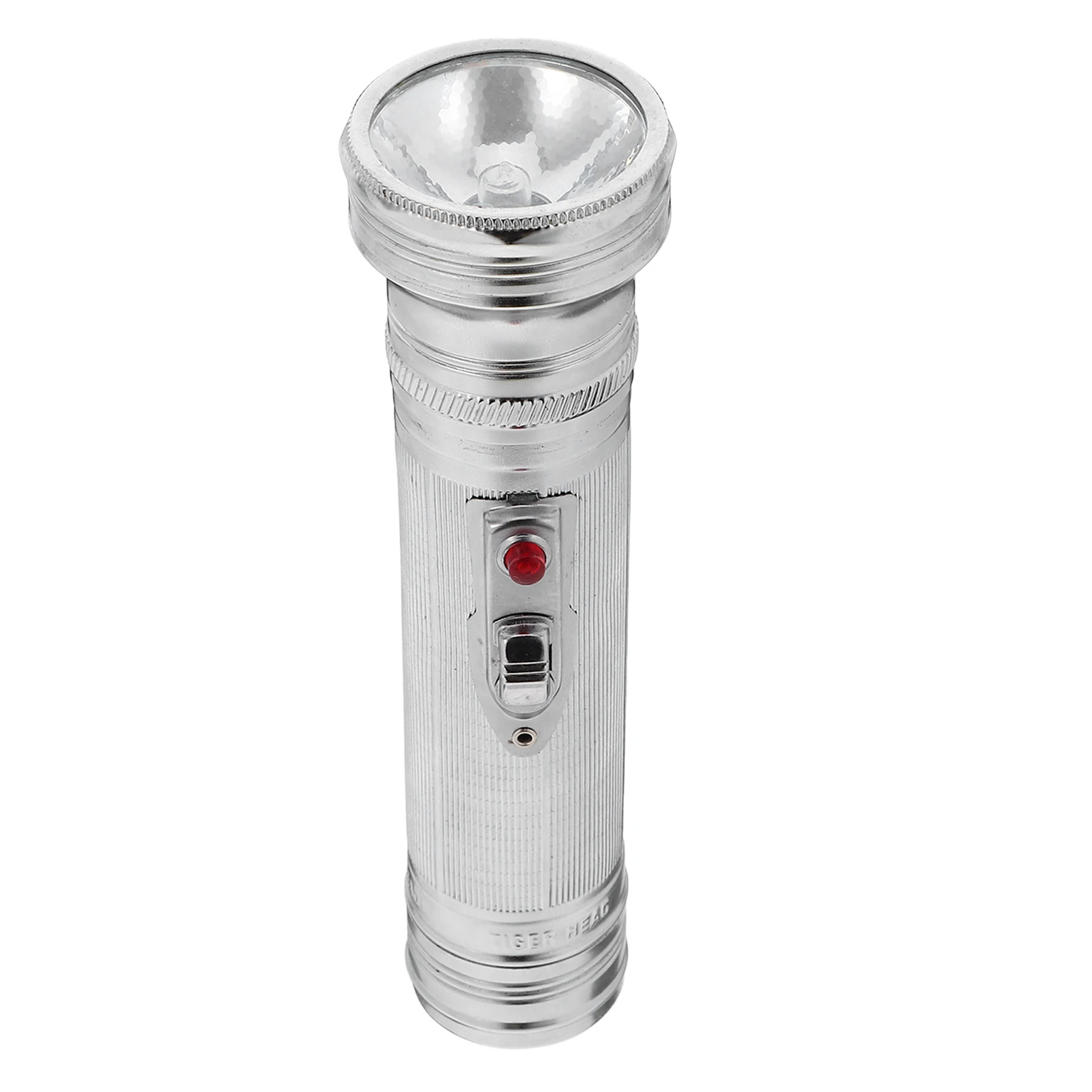 

Flashlight Props Photo Decor Camping Equipment Silver Indoor Powered