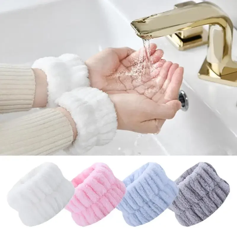 1set Wrist Washing Belt soft Microfiber Towel Wristbands For Washing FaceWater Absorption Prevent Wetness Wrist Washband