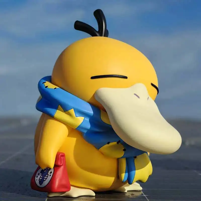 

Genuine New Pkm 1/1 37cm Psyduck Pokemon Statue Model That Doesn'T Want To Go To Work Collectible Ornaments Decorative Gifts