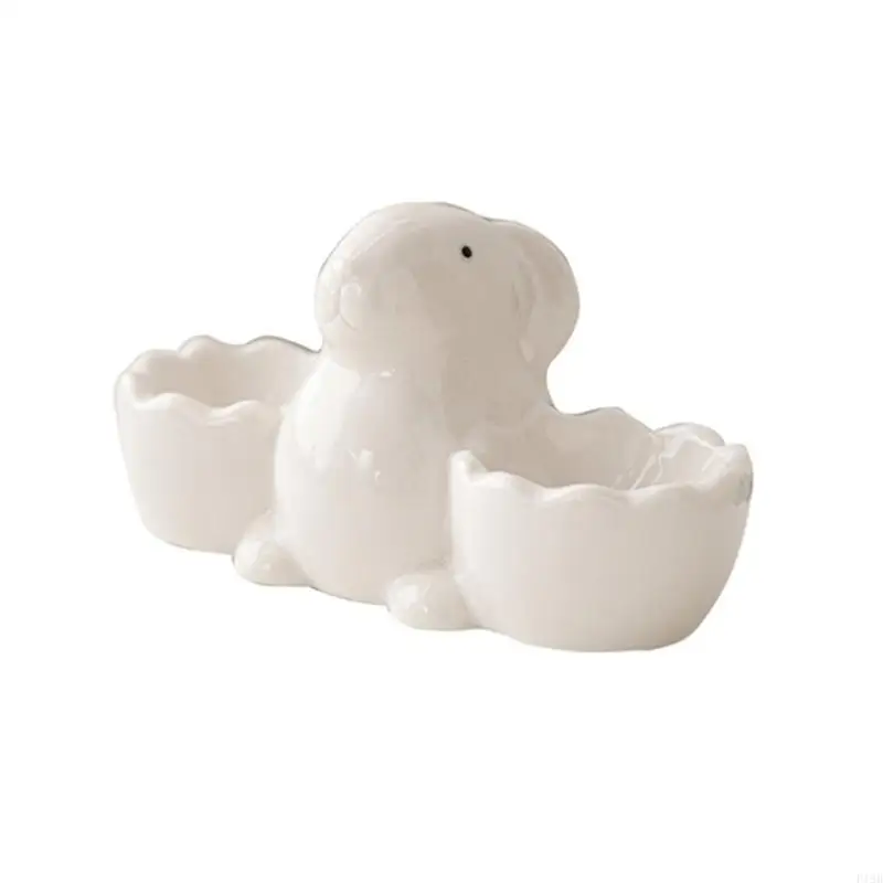 F19B Unique Eggs Holders Rabbit Cartoon Soft Boiled Eggs Cups Kitchen Eggs Utensils Enhancing Your Kitchen with Styles