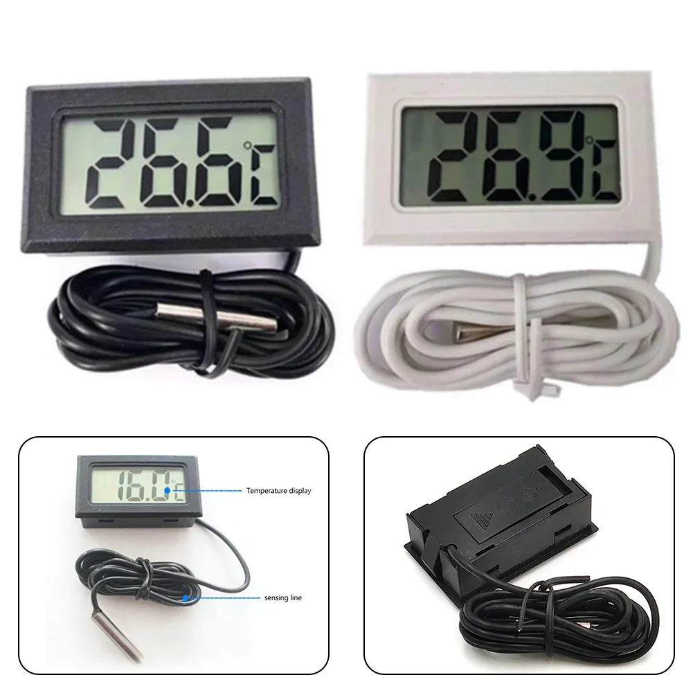 TPM-10 Digital Thermometer Digital Thermometer Fish Tank Refrigerator Water Temperature Meter Mini LCD Temperature Sensor