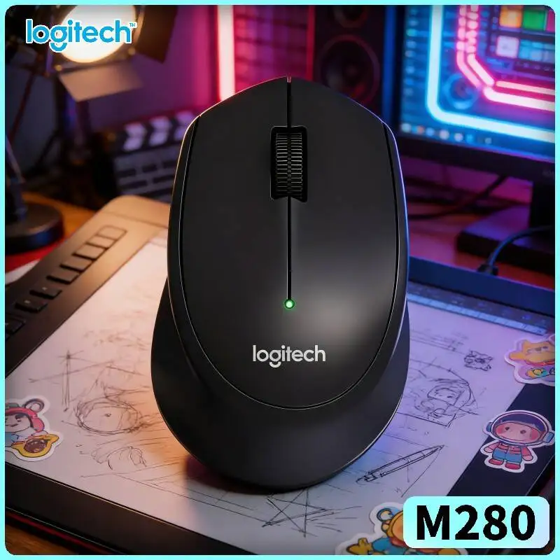 Logitech M280 Wireless Mouse Mini Slim Casing 10m Range 1000 DPI Sharp Target Tracking Extended 18-Month Battery