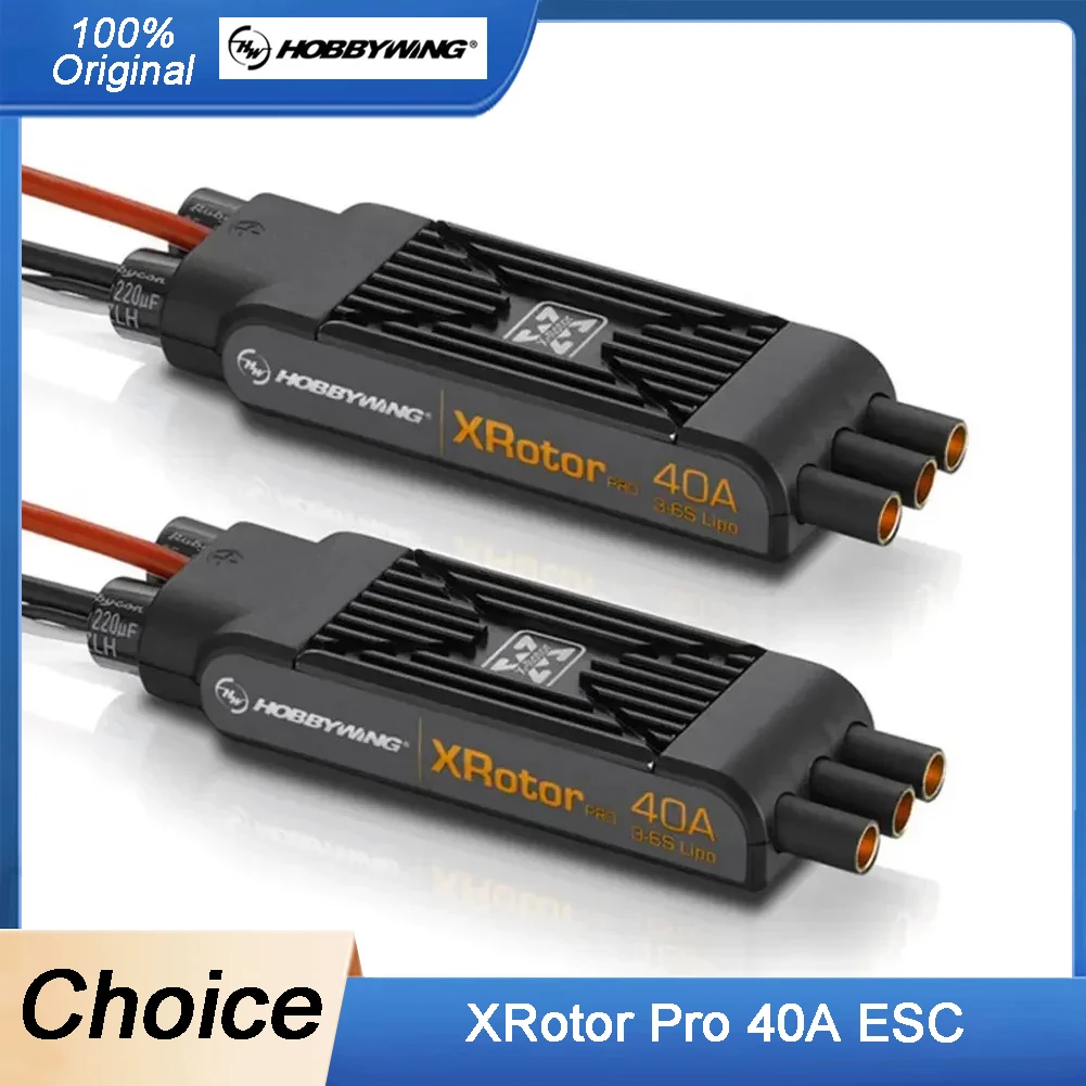 

2PCS Hobbywing XRotor Pro 40A ESC No BEC 3S-6S Lipo Brushless DEO for Quadrocop 550~880 Class Multirotors Accessories